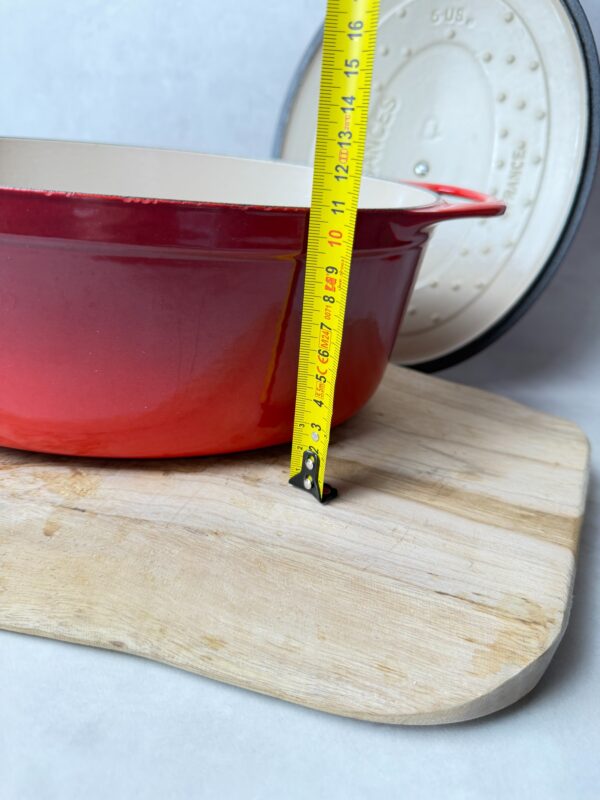 Cocotte ovale avec couvercle Cousances unisexe rouge taille 28 — vue 10