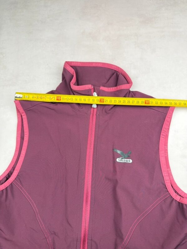 Gilet softshell sans manches Salewa Indra DST W VST femme bordeaux/rose fuchsia taille FR 38 (DE 36, GB 8, IT 42, US S) — vue 6