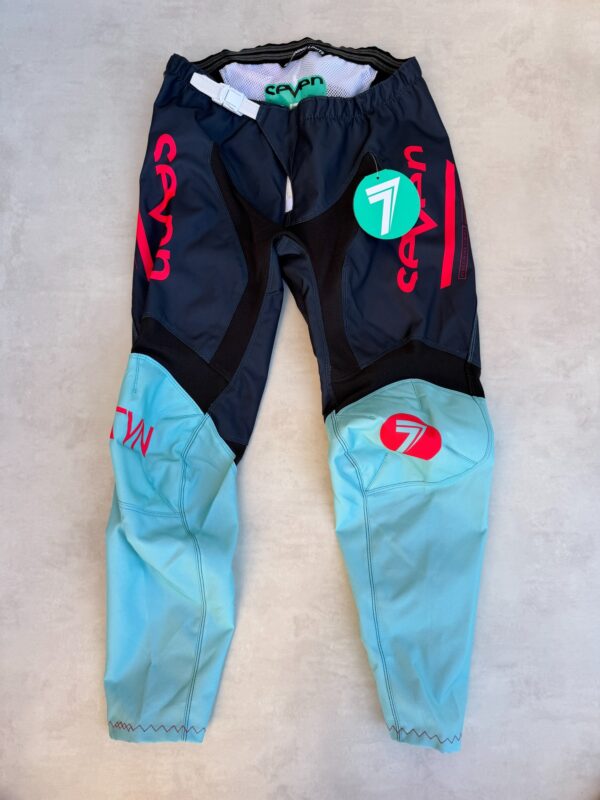 Pantalon de motocross Seven MX Vox Phaser Pant Aruba homme turquoise taille 30 — vue 2