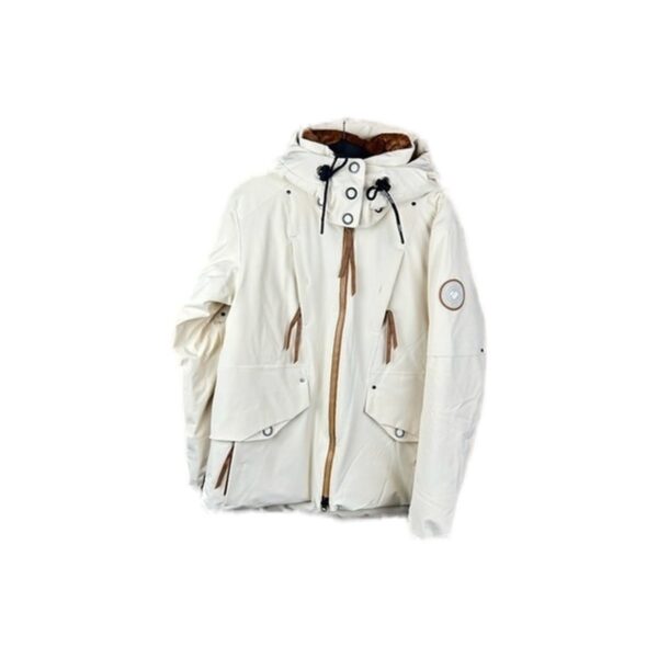 Veste de ski en duvet Obermeyer Menbel Down Jacket femme beige écru taille FR 36 (US 4)