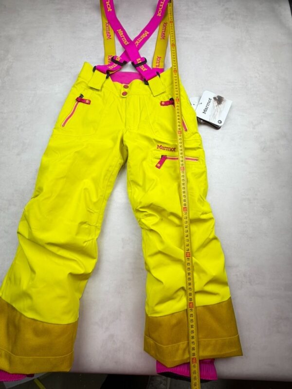 Pantalon de ski à bretelles fille Marmot Girl's Starstruck Pant jaune acide taille S (taille P) — vue 4