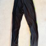 Pantalon long technique sicleri unisexe gris anthracite/noir/vert fluo taille L — vue 10