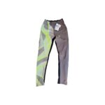 Pantalon long technique sicleri unisexe gris anthracite/noir/vert fluo taille L