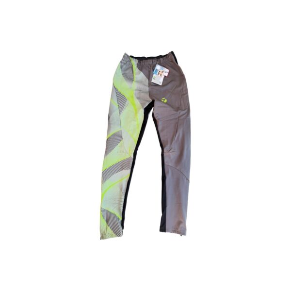 Pantalon long technique sicleri unisexe gris anthracite/noir/vert fluo taille L