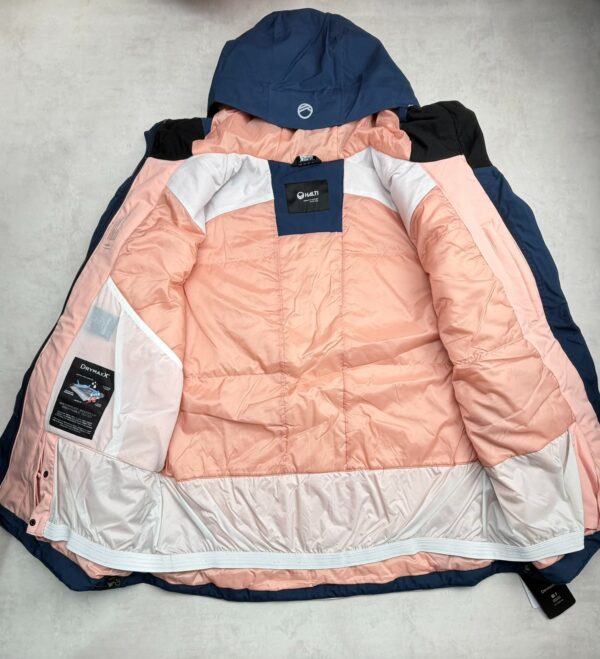 Veste de ski femme Halti Corinne W+ DX Ski Jacket rose corail/bleu marine taille FR 44+ (FIN/DE 42+, ITA 48+) — vue 3