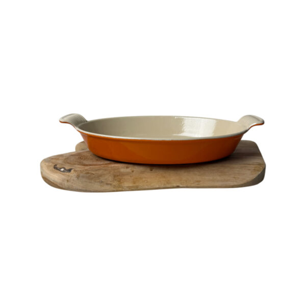 Plat à gratin ovale Le Creuset orange taille 28