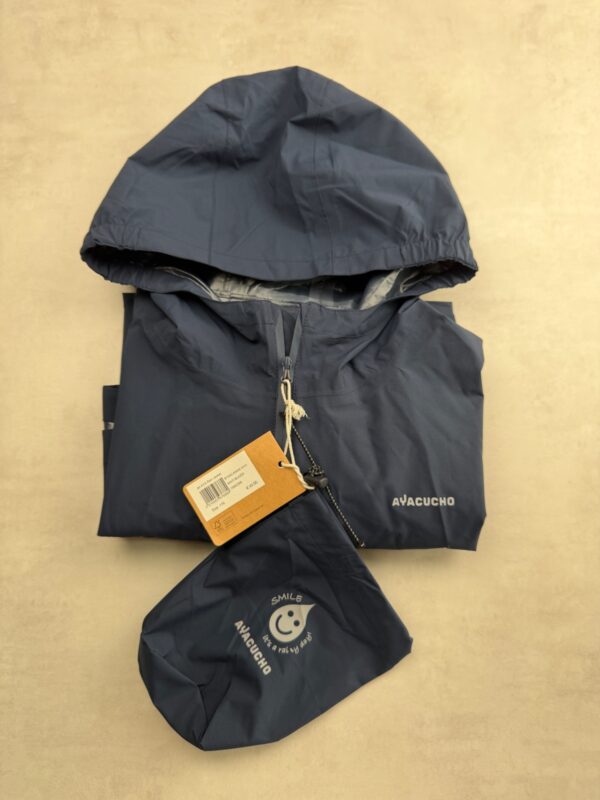Veste de pluie à capuche Ayacucho AYA Rain Jacket bleu marine taille 176 — vue 11