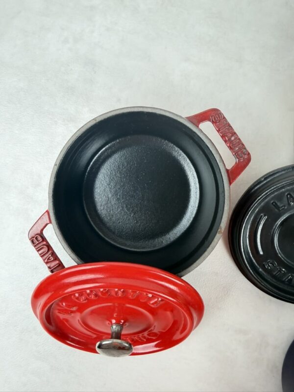 Lot de 3 mini cocottes avec couvercles Staub multicolore taille 10 cm — vue 8