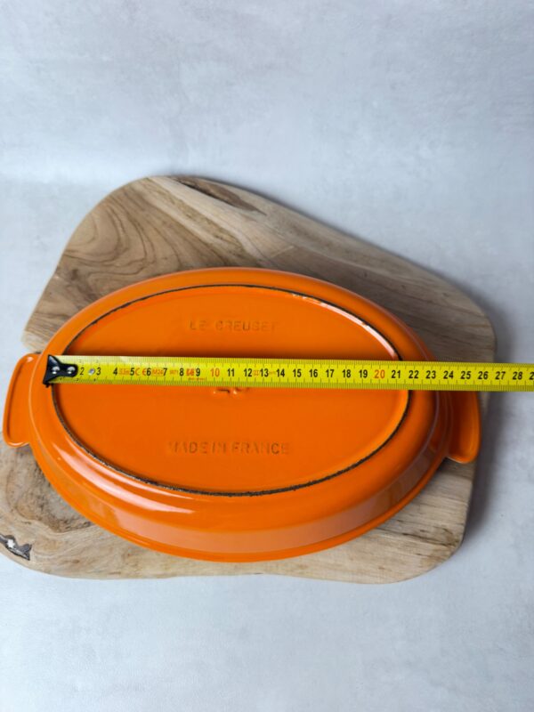 Plat à gratin ovale Le Creuset orange taille 28 — vue 11