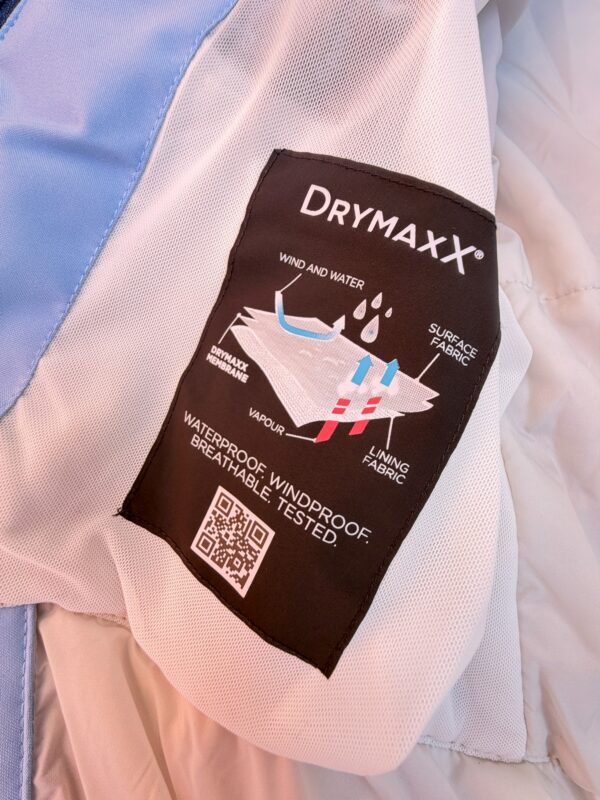 Veste de ski imperméable à capuche Halti Tahko W DX Ski Jacket femme bleu clair taille FR 38 (FIN/DE 36, ITA 42) — vue 14
