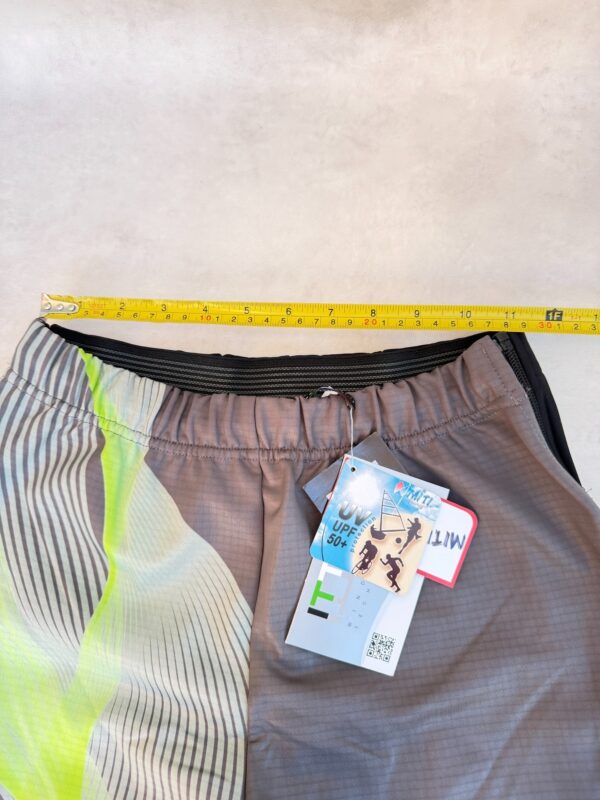 Pantalon long technique sicleri unisexe gris anthracite/noir/vert fluo taille L — vue 5