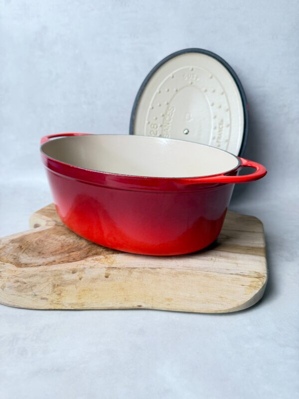 Cocotte ovale avec couvercle Cousances unisexe rouge taille 28 — vue 6