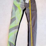 Pantalon long technique sicleri unisexe gris anthracite/noir/vert fluo taille L — vue 3
