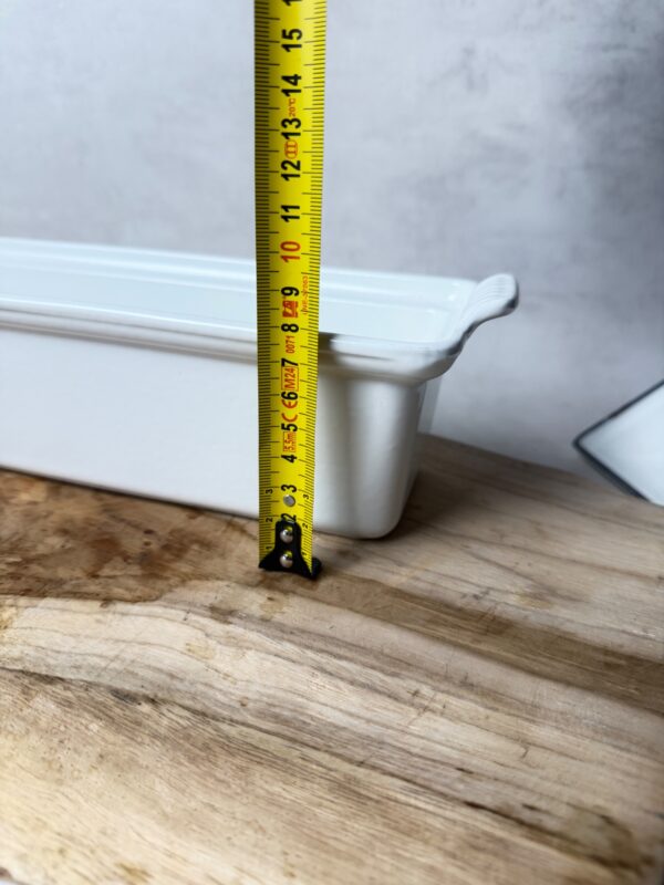 Terrine rectangulaire à couvercle Le Creuset blanc taille 28 — vue 14