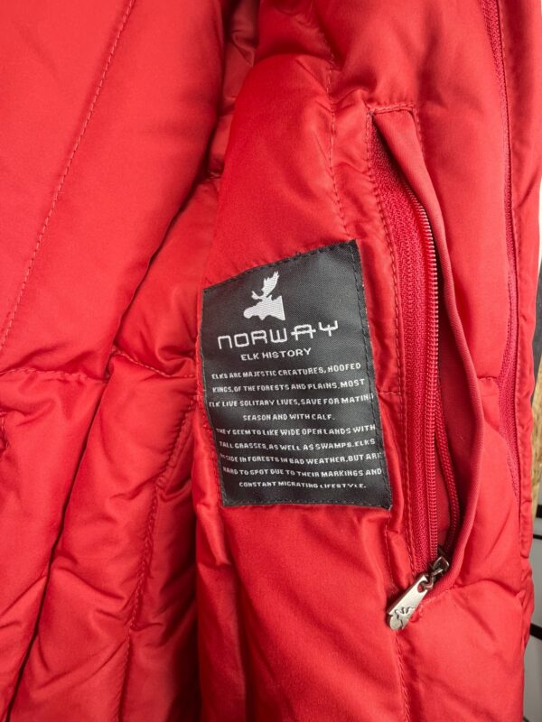 Manteau long matelassé Norway Haydn femme rouge taille L — vue 6
