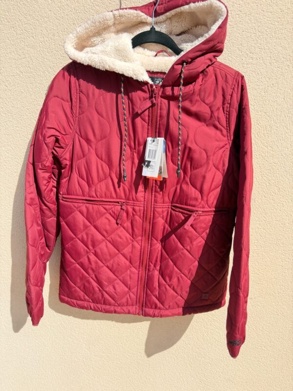 Veste matelassée à capuche Rip Curl Anoeta Quilted femme rouge foncé taille XS — vue 3