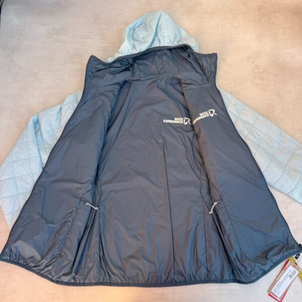 Veste matelassée réversible à capuche Rock Experience Golden Gate Hoodie Padded Woman Jacket femme bleu clair taille M — vue 11