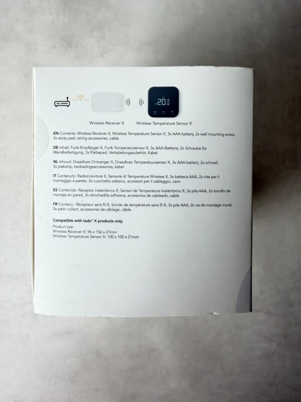 Kit thermostat intelligent sans fil tado° Wireless Smart Thermostat X Starter Kit blanc — vue 4