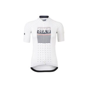 Maillot de cyclisme à manches courtes AGU Six6 Classic III femme blanc taille XXL
