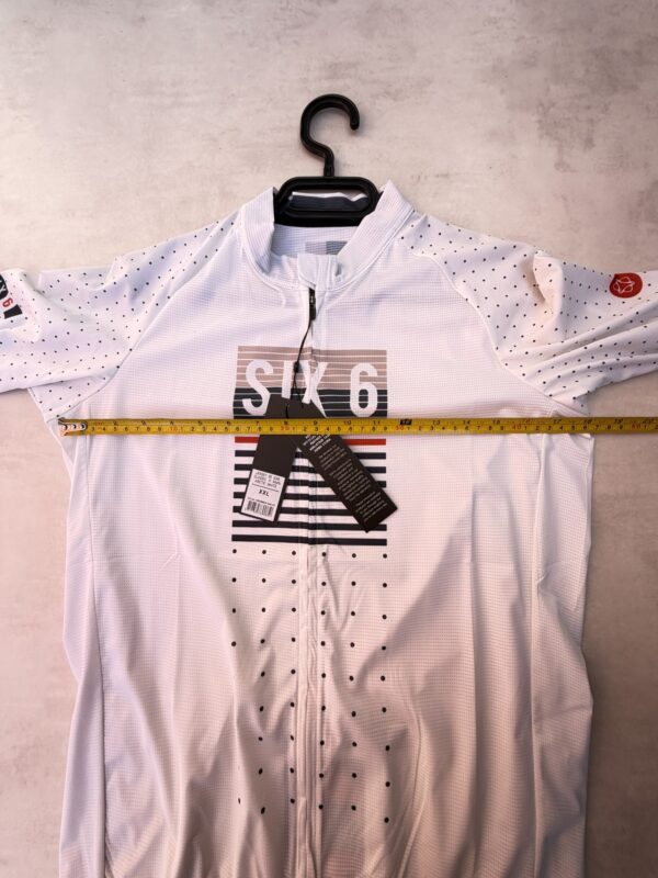 Maillot de cyclisme à manches courtes AGU Six6 Classic III femme blanc taille XXL — vue 6