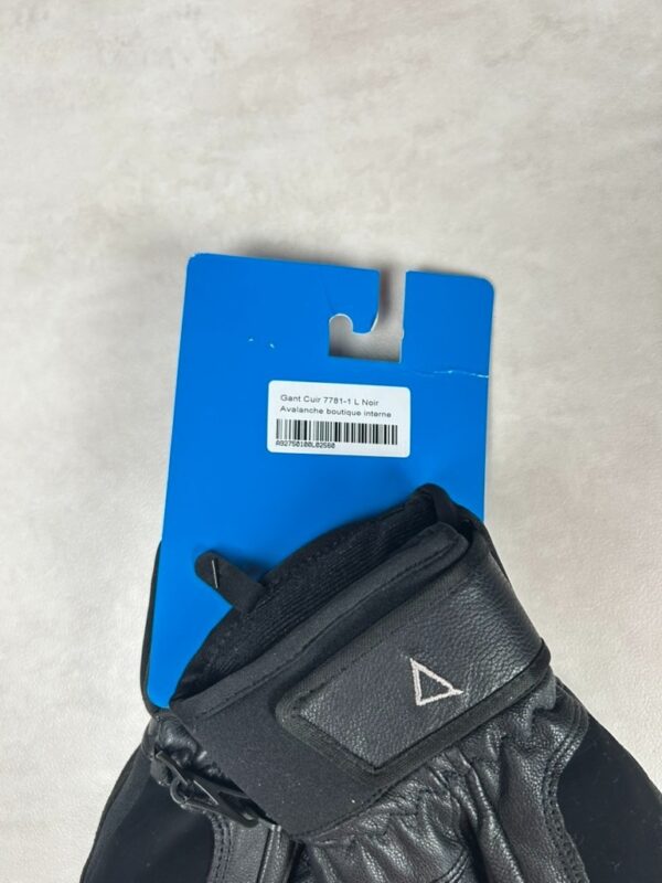 Gants de ski Avalanche unisexe noir taille L — vue 4