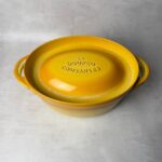 Cocotte ovale avec couvercle Cousances La Doufeu jaune — vue 3