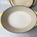 Cocotte ovale avec couvercle Cousances La Doufeu jaune — vue 5