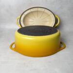 Cocotte ovale avec couvercle Cousances La Doufeu jaune — vue 7