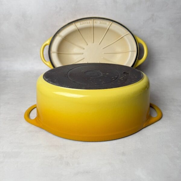 Cocotte ovale avec couvercle Cousances La Doufeu jaune — vue 7