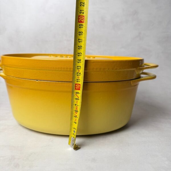 Cocotte ovale avec couvercle Cousances La Doufeu jaune — vue 11