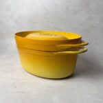 Cocotte ovale avec couvercle Cousances La Doufeu jaune — vue 13
