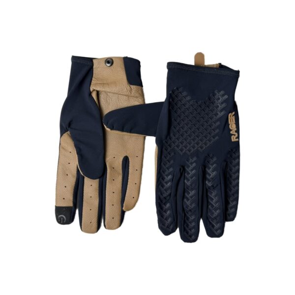 Gants de moto Racer Iron homme beige/bleu marine taille XXL