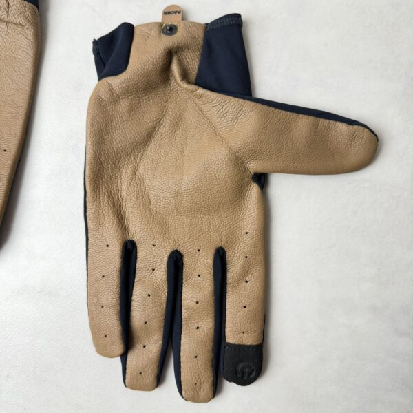 Gants de moto Racer Iron homme beige/bleu marine taille XXL — vue 5
