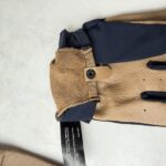 Gants de moto Racer Iron homme beige/bleu marine taille XXL — vue 9