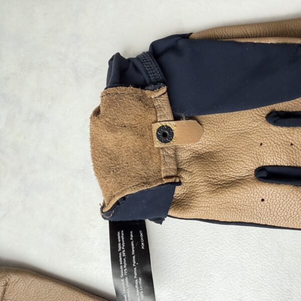 Gants de moto Racer Iron homme beige/bleu marine taille XXL — vue 9