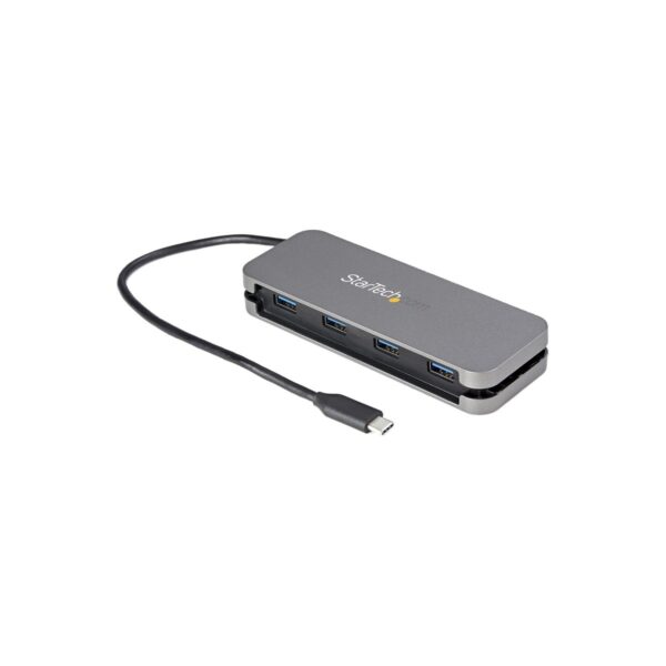 Hub USB-C 4 ports StarTech.com HB30CM4AB gris