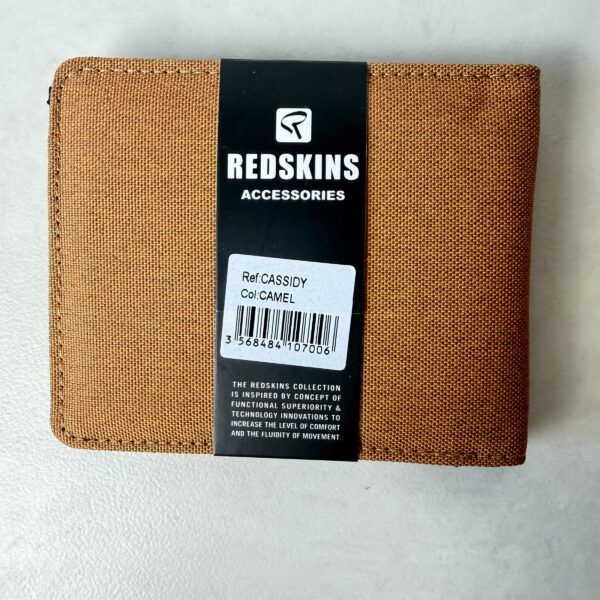 Portefeuille pliant Redskins Cassidy homme camel — vue 3