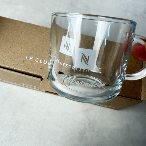 Coffret de 2 tasses double espresso Nespresso Collection exclusive Ambassador transparent — vue 5