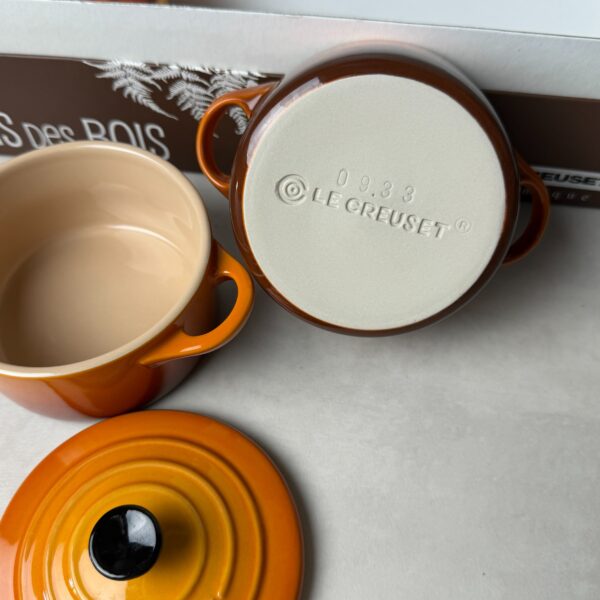 Coffret de mini-cocottes rondes avec couvercles Le Creuset Mini Round Cocotte Autumn Leaves multicolore automnal — vue 5