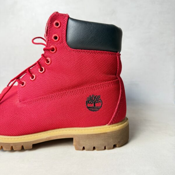 Bottines à lacets Timberland Radford Canvas Boot unisexe rouge taille 43 — vue 3