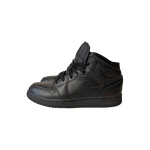 Baskets montantes Nike Air Jordan 1 Mid GS noir taille 39