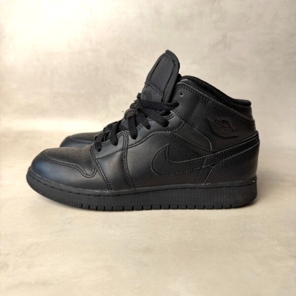 Baskets montantes Nike Air Jordan 1 Mid GS noir taille 39 — vue 2