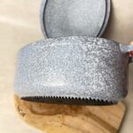 Cocotte ovale avec couvercle gris moucheté — vue 7