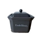 Terrine avec couvercle Emile Henry gris anthracite