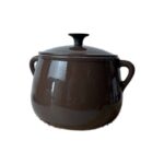 Cocotte ronde avec couvercle Cousances marron