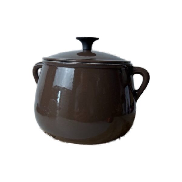 Cocotte ronde avec couvercle Cousances marron