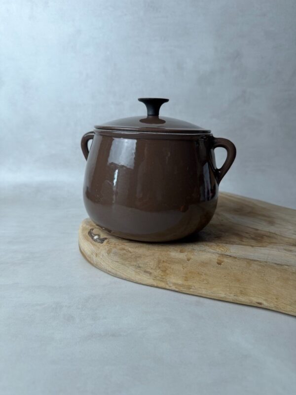 Cocotte ronde avec couvercle Cousances marron — vue 2