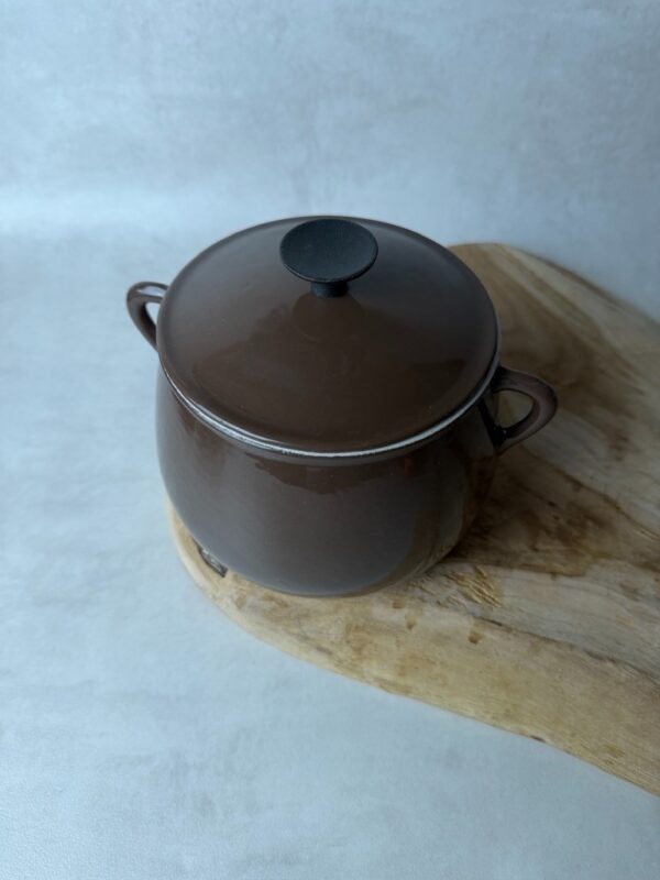 Cocotte ronde avec couvercle Cousances marron — vue 3