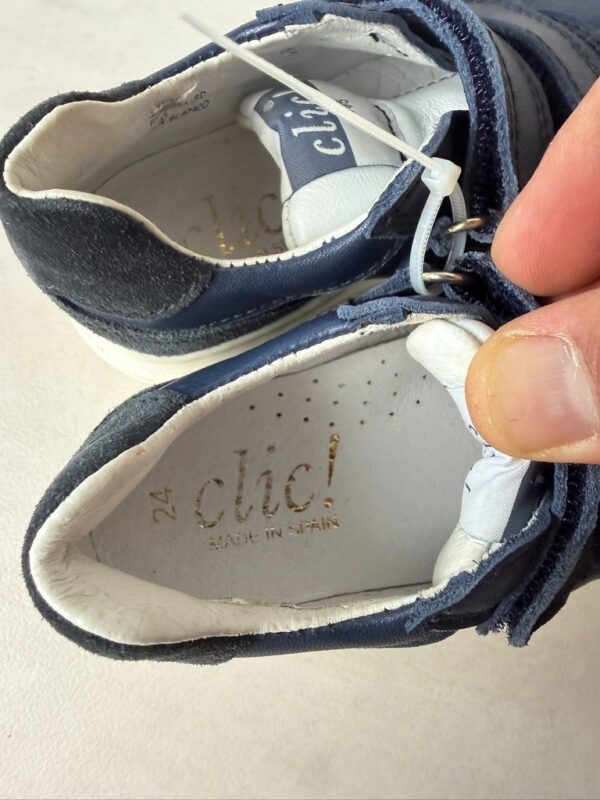 Baskets à scratch enfant clic! bleu marine taille 24 — vue 5