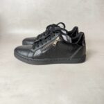 Baskets basses à lacets et zip latéral Geox D Blomiee C femme noir taille 37 — vue 3